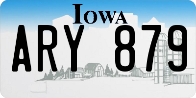 IA license plate ARY879