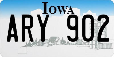 IA license plate ARY902