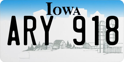 IA license plate ARY918