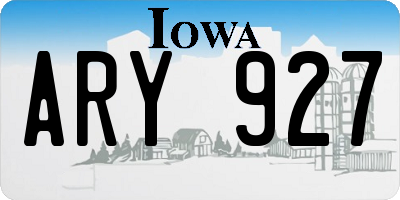 IA license plate ARY927