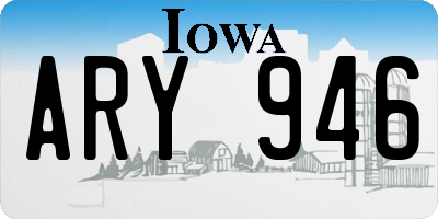 IA license plate ARY946