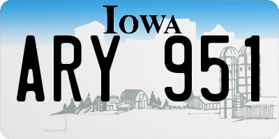 IA license plate ARY951