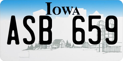 IA license plate ASB659
