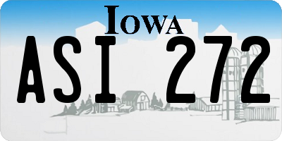 IA license plate ASI272