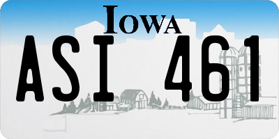 IA license plate ASI461