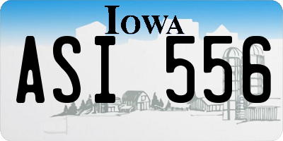 IA license plate ASI556