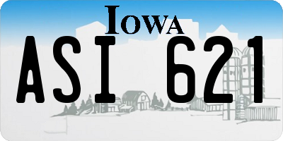 IA license plate ASI621