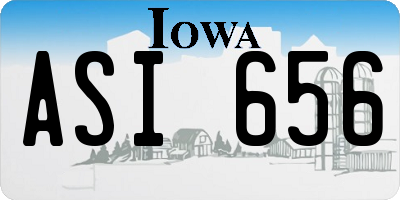 IA license plate ASI656