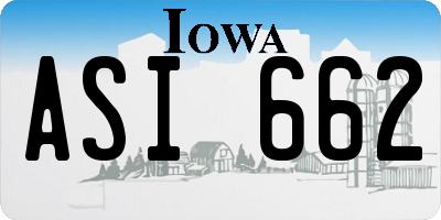 IA license plate ASI662