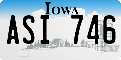 IA license plate ASI746