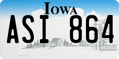 IA license plate ASI864