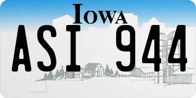 IA license plate ASI944