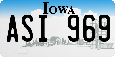IA license plate ASI969