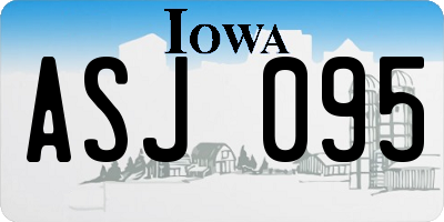 IA license plate ASJ095