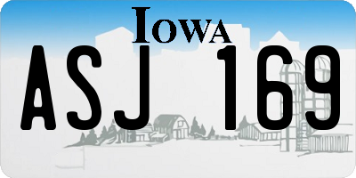 IA license plate ASJ169