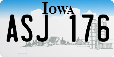 IA license plate ASJ176