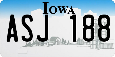 IA license plate ASJ188