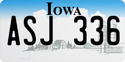 IA license plate ASJ336