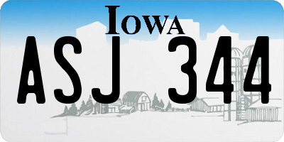 IA license plate ASJ344