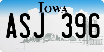 IA license plate ASJ396