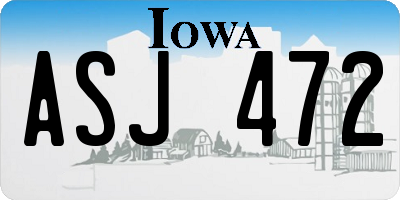 IA license plate ASJ472