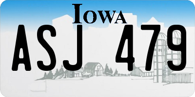 IA license plate ASJ479