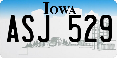 IA license plate ASJ529