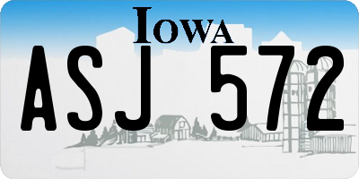 IA license plate ASJ572