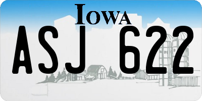 IA license plate ASJ622