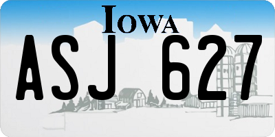 IA license plate ASJ627