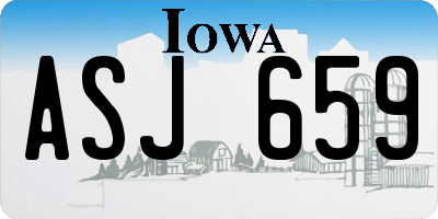 IA license plate ASJ659