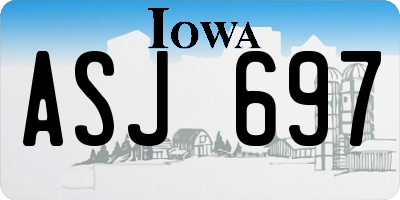 IA license plate ASJ697