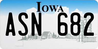 IA license plate ASN682