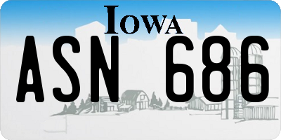 IA license plate ASN686