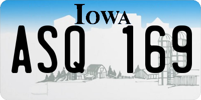 IA license plate ASQ169