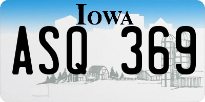 IA license plate ASQ369
