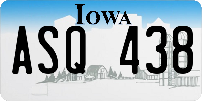 IA license plate ASQ438
