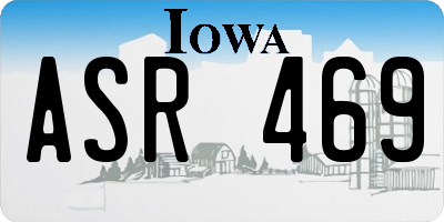 IA license plate ASR469