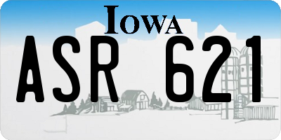 IA license plate ASR621