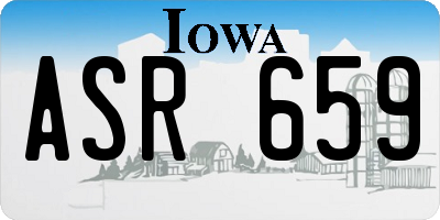 IA license plate ASR659