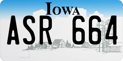 IA license plate ASR664