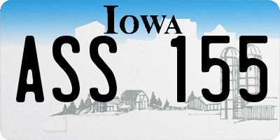 IA license plate ASS155