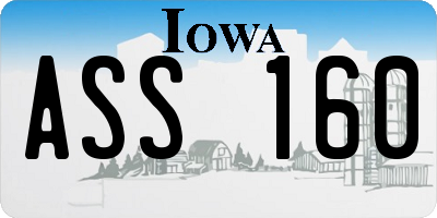 IA license plate ASS160
