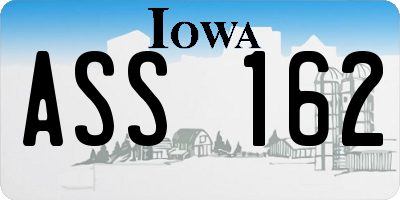 IA license plate ASS162