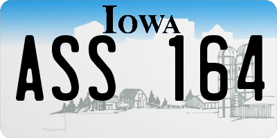 IA license plate ASS164
