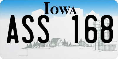IA license plate ASS168