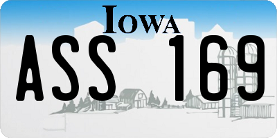 IA license plate ASS169