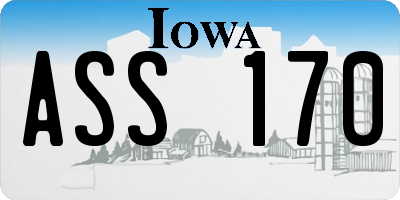 IA license plate ASS170