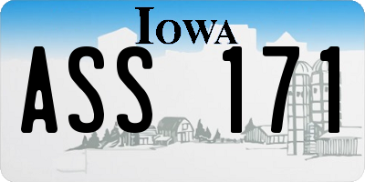 IA license plate ASS171