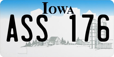 IA license plate ASS176